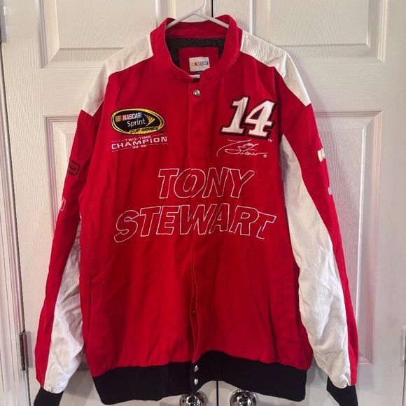 NASCAR Tony Stewart Office Depot #14 Race Car Racing Jacket Retro Size XXL - Picture 1 of 16